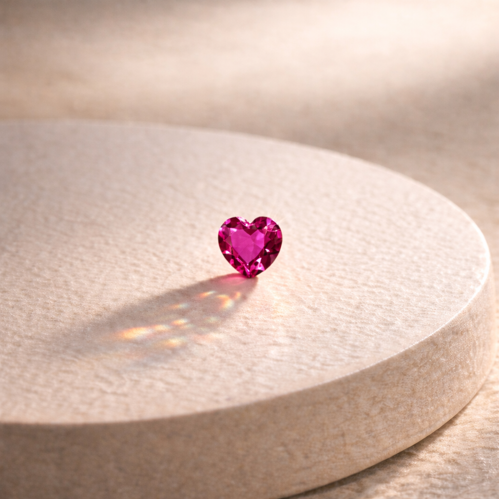 cuore rosa scarlatto