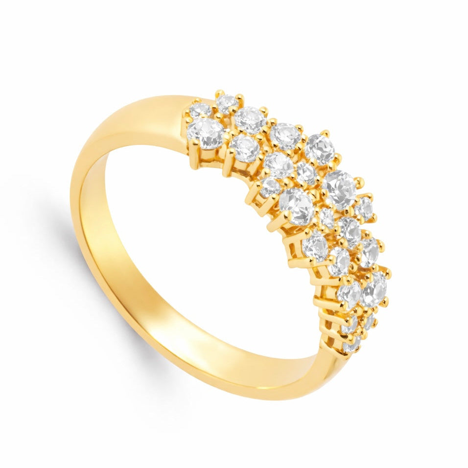 Anello pavé oro o argento