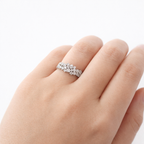 Anello pavé oro o argento